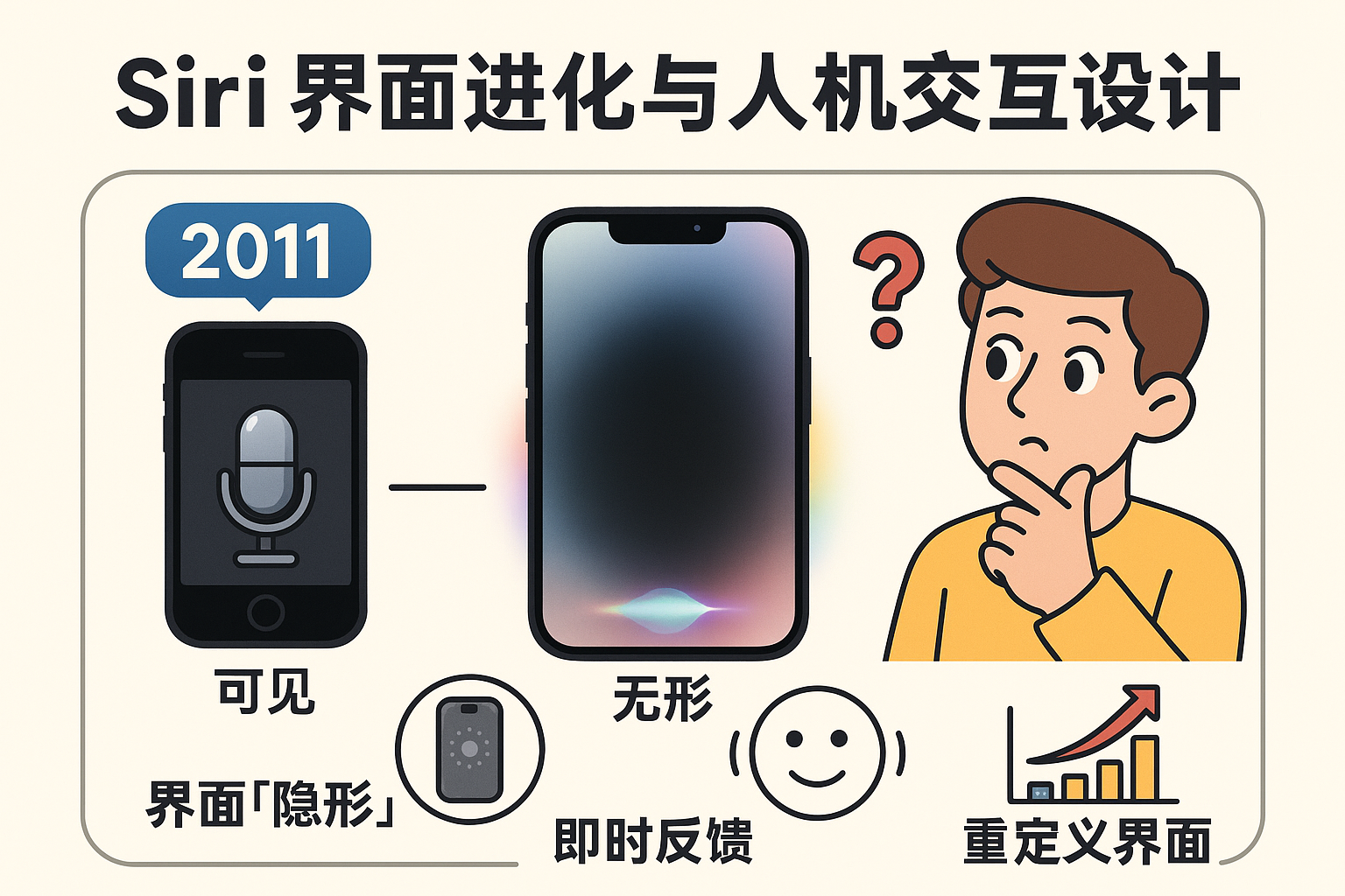 界面进化史,Siri的界面为什么变成屏幕四周跑马灯?