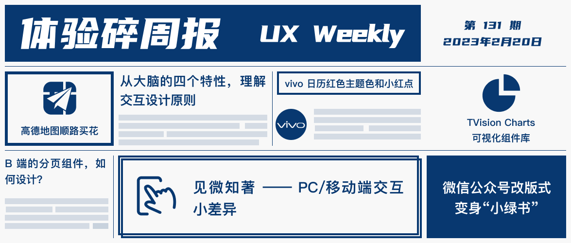 体验碎周报第 131 期（2023.2.20）